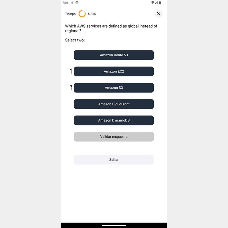 AWS Practitioner Simulator - Android